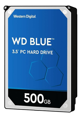 Imagen 1 de 3 de Disco duro interno Western Digital  WD5000AZLX 500GB azul