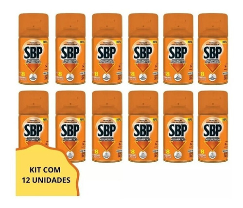 Kit 12 Refil Sbp Automático Repelente 250ml