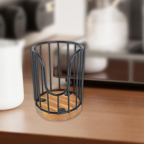5 Cesta Con Soporte Para Filtro De Café, Funda De Hierro