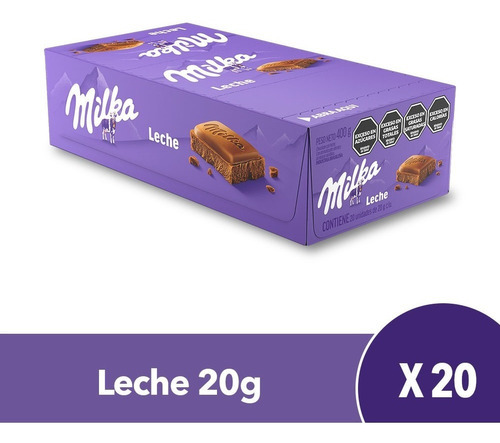 Milka chocolate con leche 20 unidades