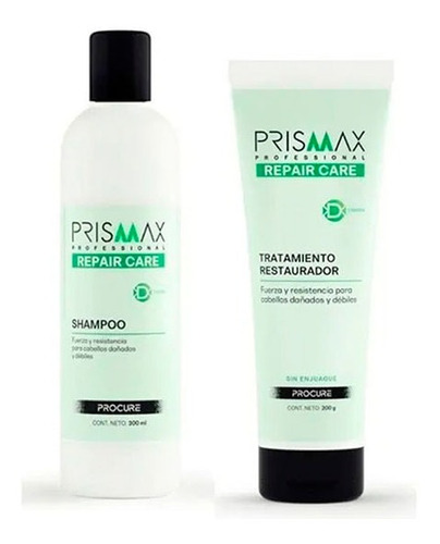 Prismax Shampoo 300ml + Tratamiento Restaurador Repair Care
