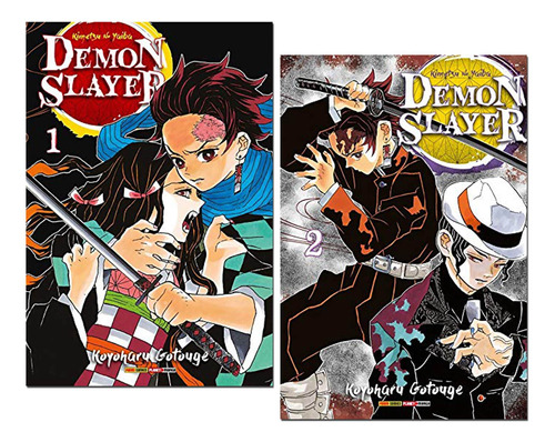 Kit Mangá Demon Slayer Kimetsu No Yaiba Vol 1 + Vol 2