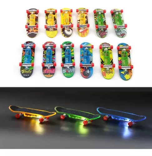 Skate De Dedo Profissional Fingerboard Com Luz Brinquedo em Promoção na  Americanas