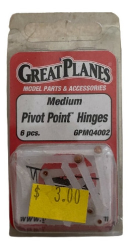Great Planes Medium Pivot Point Hinge Gpmq4002 Radio Control