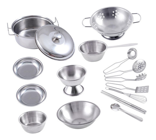 Juego De Utensilios De Cocina De 16 Piezas Para Niños,