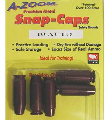 Snap Caps Cartucho De Disparon En Seco 10 Mm Auto Pack De 5