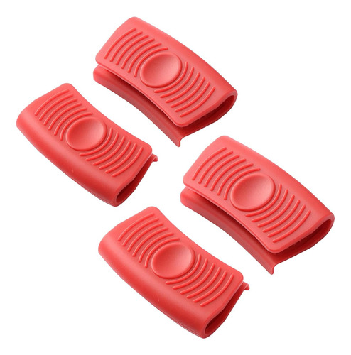 Paquete De 4 Soportes De Silicona Para Mango Caliente, Funda