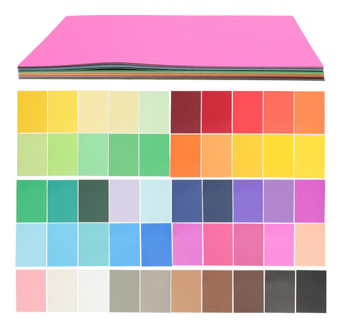 50 Hojas De Cartón De Colores Paper Jam Child