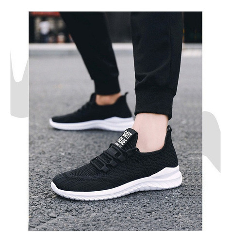 Zapatillas De Deporte For Hombre Malla Transpirable Cómodas