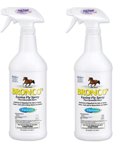 Cepillos Para Mascotas Bronco E Equine Fly Spray Con Aroma A