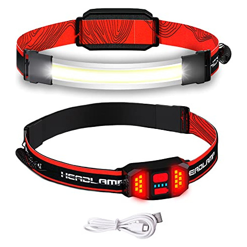 Led Headlamp Flashlight, 230°wide Beam Rechargeable He...