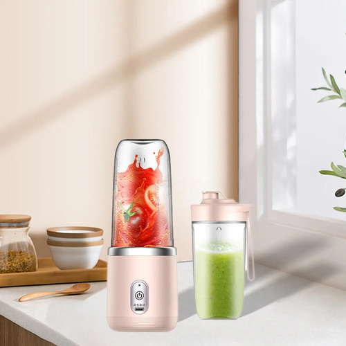 Hh Mini Exprimidor De Frutas Eléctrico Con Licuadora De