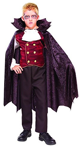 Traje De Vampiro De Rubie Traje De Niño, Un Color, Medio.