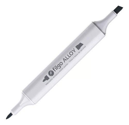 Marcadores Artisticos Alloy Filgo Tonos Neutros X12 Unidades Doble Punta