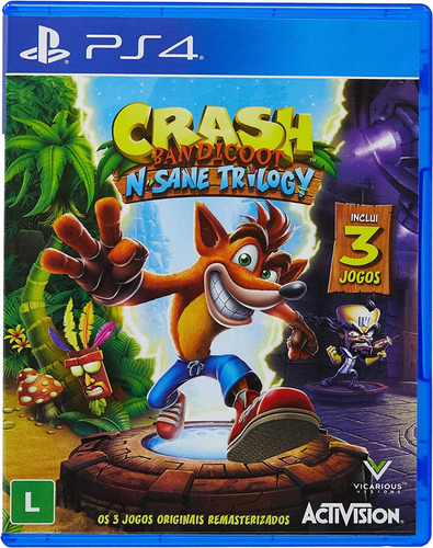 Crash Bandicoot N. Sane Trilogy - Edição Física Ps4
