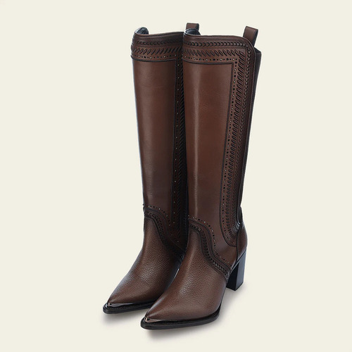 Bota Dama Cuadra Res Miel 4i16rs