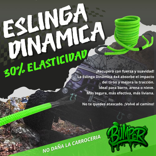 Eslinga Elastica Dinamica + 2 Grilletes Soft + Eslinga Corta
