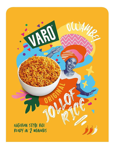 Varo Ready To Eat Jollof Rice Auténtica Cocina Africana C