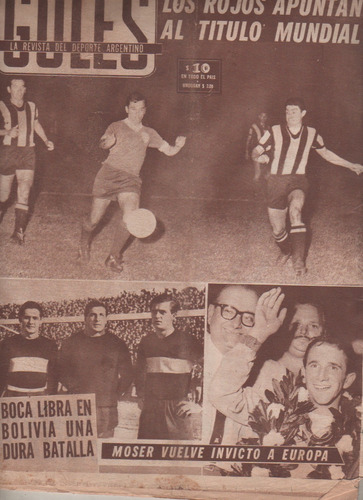 Revista Goles Nº 815 Año 1964 Boca - Independiente - Bordeu