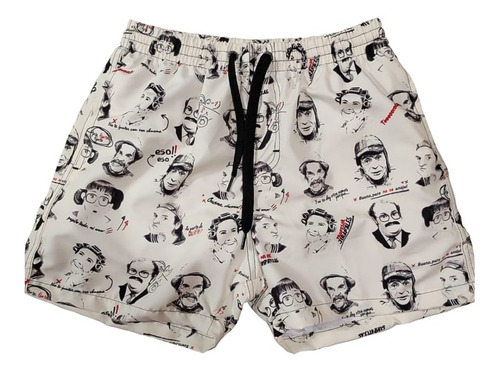 Short Baño Chavo Vintage Con Suspensor Calidad Premium!!