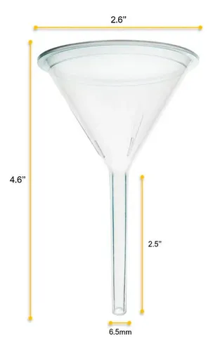 Embudo De Filtración De 5,7 - Resistente A Productos Químic