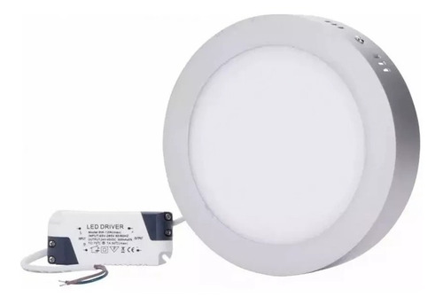 Imagen 1 de 9 de Panel Plafon 24w Redondo Led Spot Aplicar Exterior Aplique
