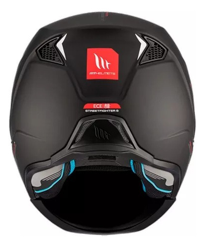 Casco Modular Para Moto Mt Helmets Streetfighter Solid Negro