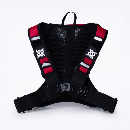 Mochila De Hidratação Hupi Huwe Lite Vermelho Neon Com Refil