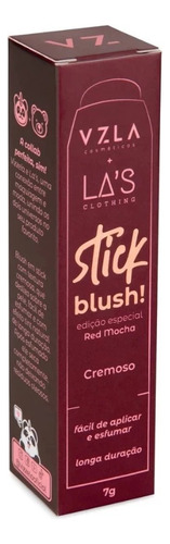 Stick Blush Las Red Mocha Cremoso - Vizzela - Cor Universal