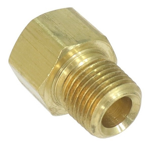 Conector Unión Invertido Hidraulico Macho 1/4 X 1/8 25402330 Color Latón