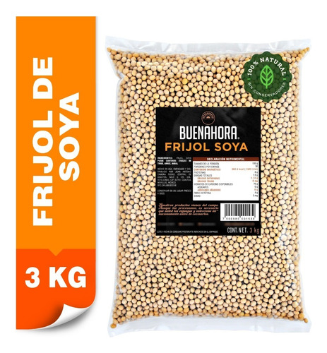 Frijoles Soya Buenahora Frijoles En Bolsa Sin Gluten 3 kg