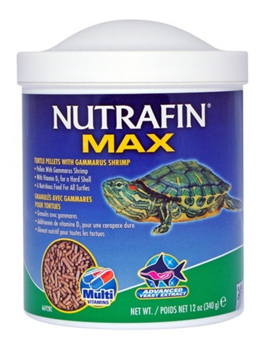 Nutrafin Max Turtle Pellets Alimento Tortuga 340g Con Vit D3