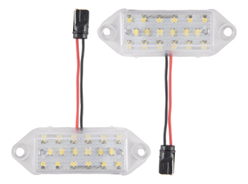 2 Unidades De Bombillas Led De Matrícula Sin Errores, 18 Smd