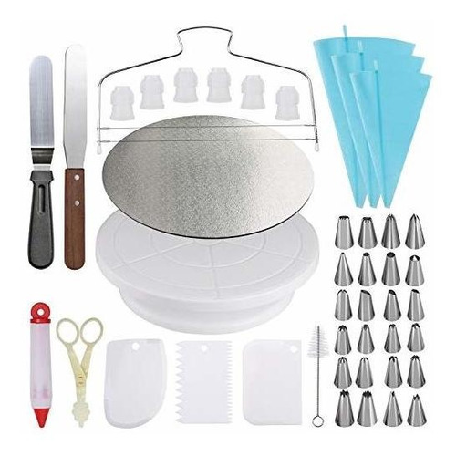 Bandeja - Cake Decorating Kit - Cake Turntable And 10 Inch C