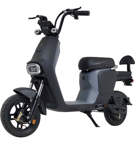 Bicicleta Electrica Scooter 55km/h 3 Velocidades 12v Luz Led Color Gris oscuro