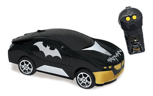 Carrinho Batman Controle Remoto Vigilante Dc Candide 9018 Cor Preto