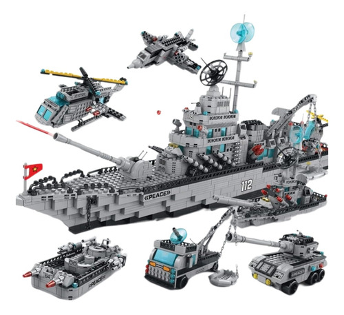 Lego Warship 1820pz Barco Guerra+ Warship 520pz Regalo 2x1
