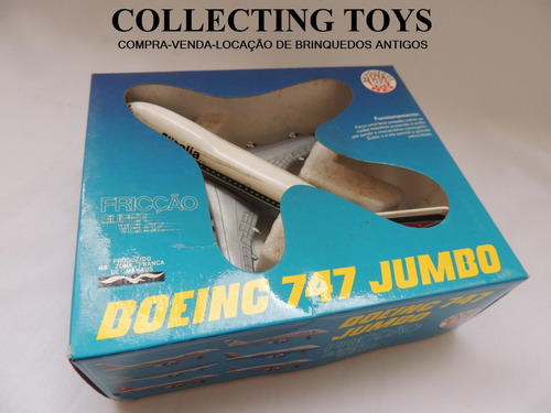 Brinquedo Antigo - Avião A Fricção Boeing Alitalia - Rei