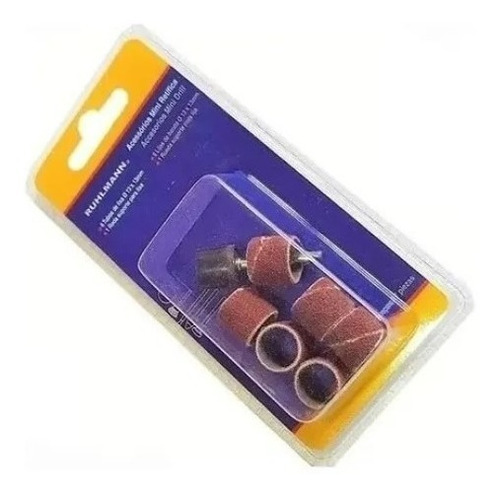 Imagen 3 de 7 de Set Kit X 6 Lija + Eje Para Minitorno Ruhlmann