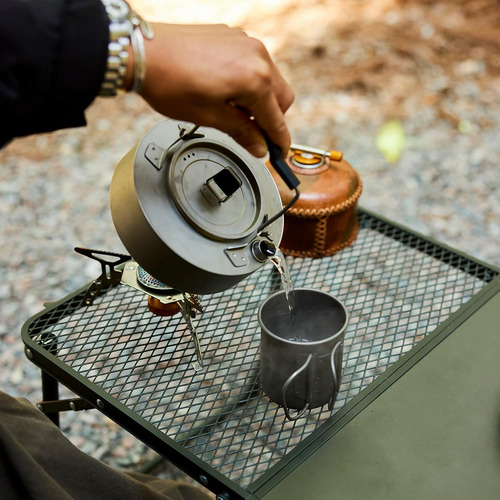 2 En 1 Mesa De Camping Portátil Con Malla De Computadora