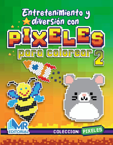 Diviértete Coloreando Con Pixel Art Para Niños - 4 Libros