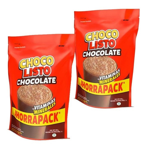 2 Chocolisto X 2 Kilos En Polvo Megap - Kg a $30900