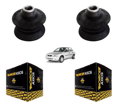 Kit X2 Cazoletas Traseras Sup Parte Inf Chevrolet Corsa / Su