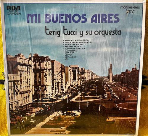 Disco Lp Mi Buenos Aires / Terrig Tucci Orquesta 1975 1a Ed.