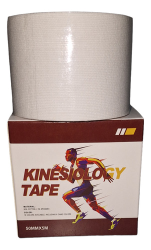 Cinta Venda Banda Kinesiologica Fit Kinetape Blanco 5mts