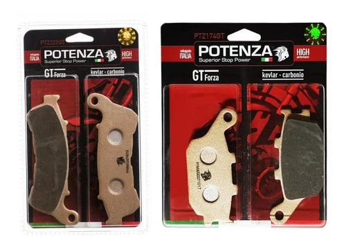 Pastilhas Freio Potenza Ptz174gt Ptz222gt Xre300 Cb300 Abs