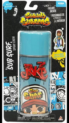 SUBWAY SURFERS Game Sub Surf Spray Crew 4 VINYL FIGURE Jake