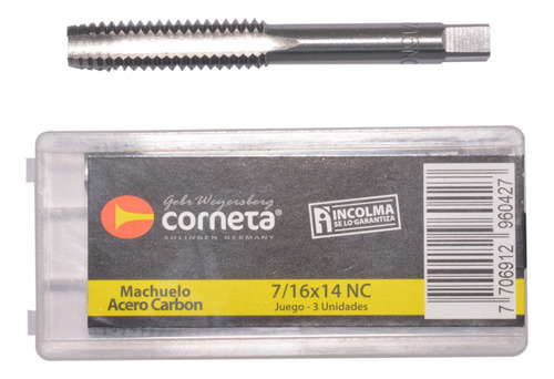 Machuelo Corneta A/c  7/16 Rosca Ordinaria Incolma