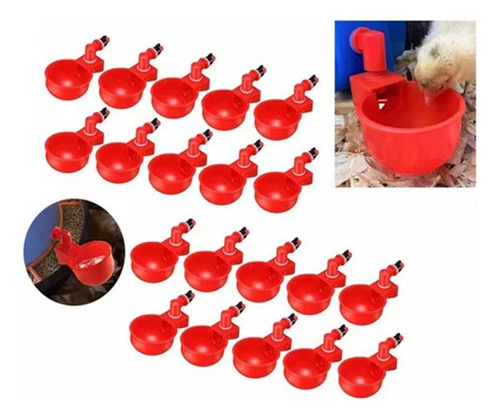 20 Unidades De Bebedouro Automático Para Aves, Copos De Agua