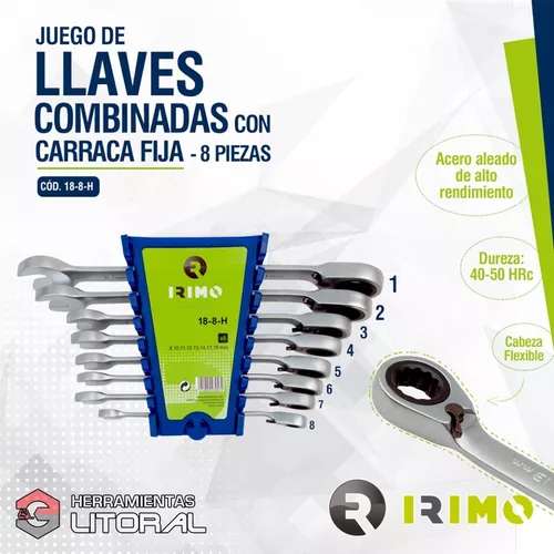 JUEGO DE LLAVES FIJAS IRIMO